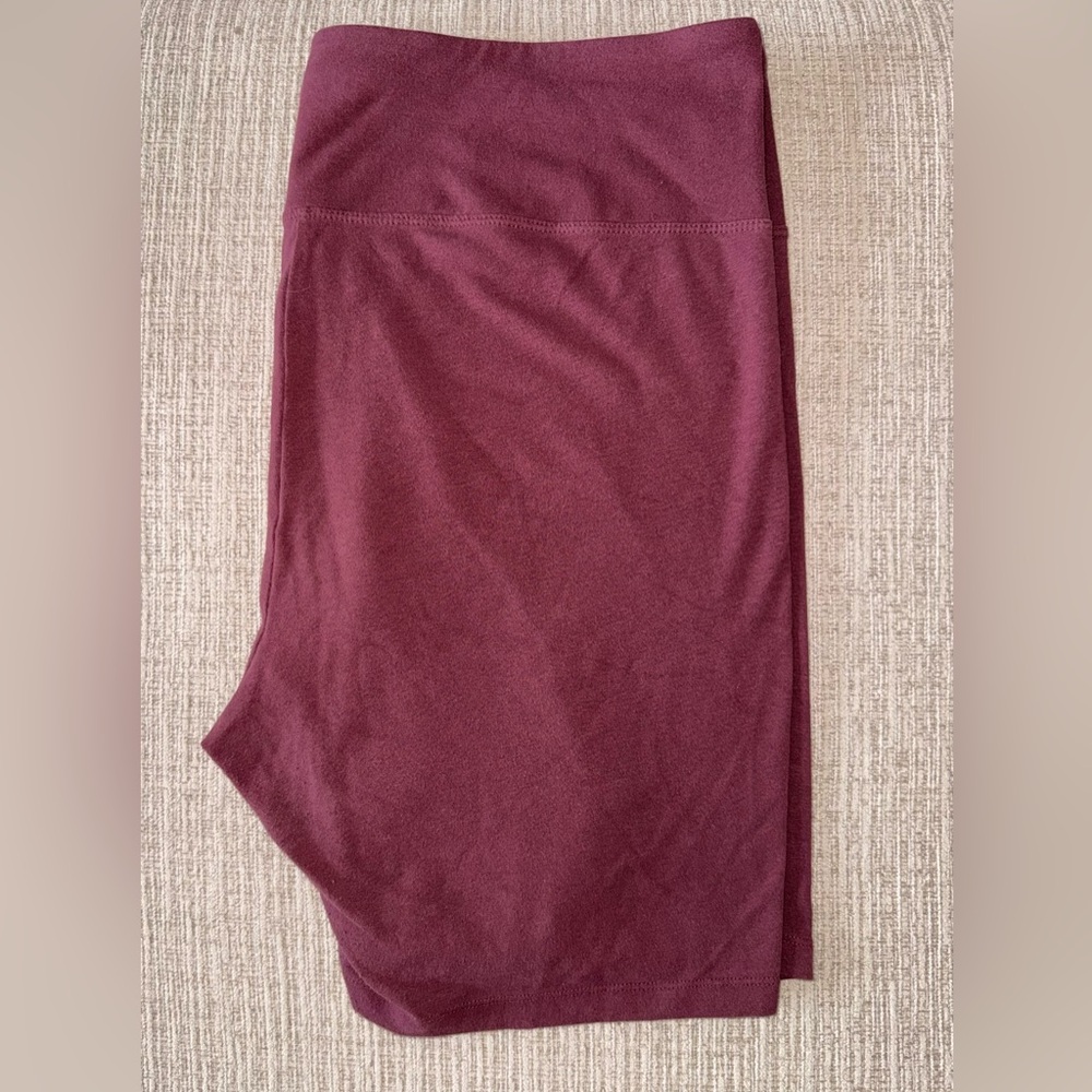 High-Rise Burgundy Women's Shorts